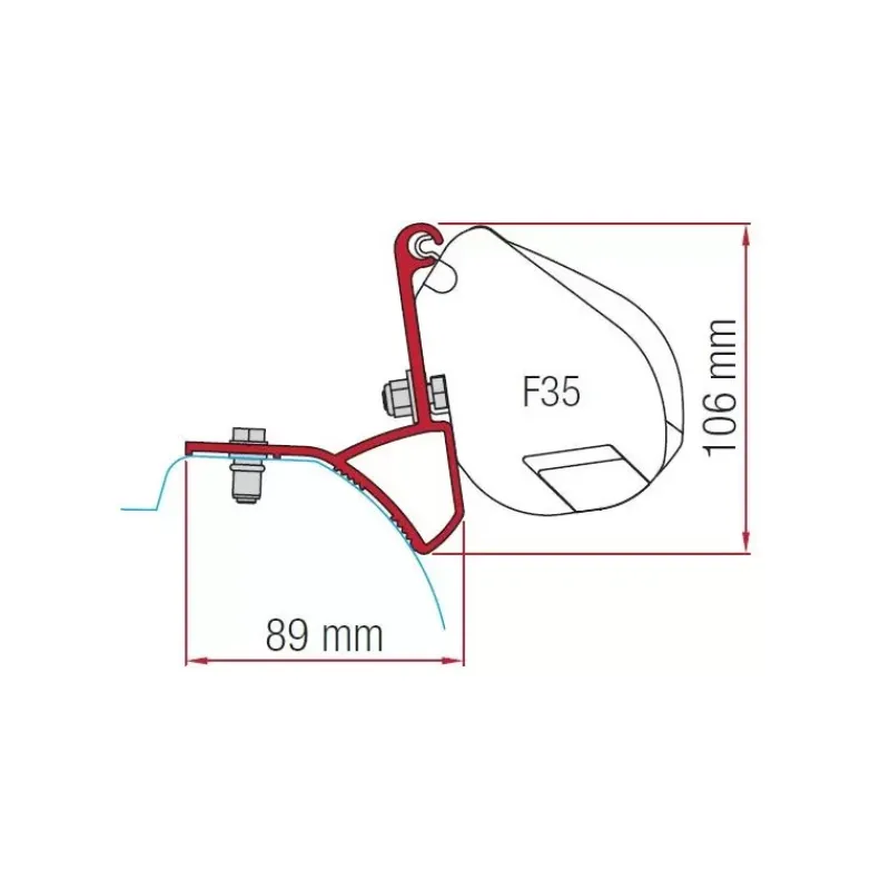 Kit F35 Pro R Trafic 3 Renault Trafic / Primastar / Vivaro / Nv300|Store·Adapteur De Store Van Et Fourgon