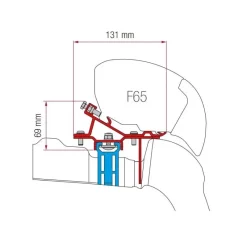 Kit F65 S pour VW Crafter avec galerie*Fiamma Sale
