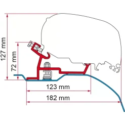 Kit F65/F80 Ducato L4 super long Fiat Ducato / Boxer / Jumper|Store·Adapteur De Store Van Et Fourgon