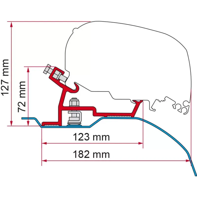 Kit F65/F80 Ducato L4 super long Fiat Ducato / Boxer / Jumper|Store·Adapteur De Store Van Et Fourgon