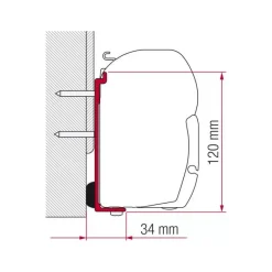 Hot Kit F45/F70 Fleurette Store·Adaptateur De Store Camping-Car