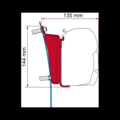 Kit fixation F45 Ford Transit H3*Fiamma Clearance