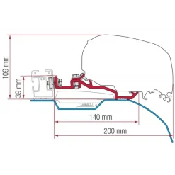 Kit Smart Clamp Ducato F80 Store·Adapteur De Store Van Et Fourgon