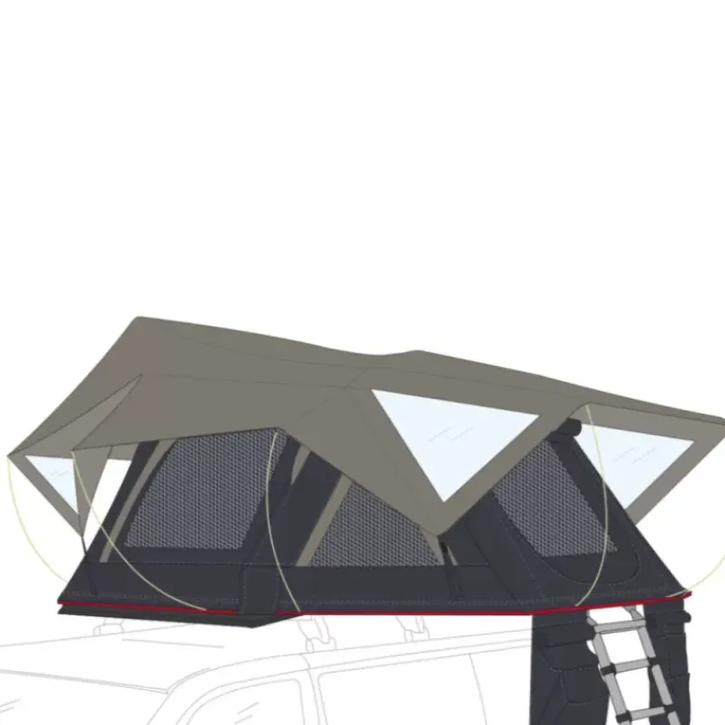 Best Moonlight Tent 140 Tente De Toit, Barre De Toit, Coffre & Échelle·Tente De Toit