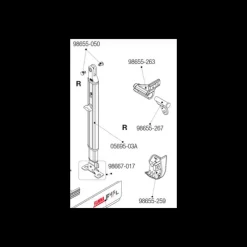 Pièce détachée F45 TI L | Articulation pied droit*Fiamma Hot