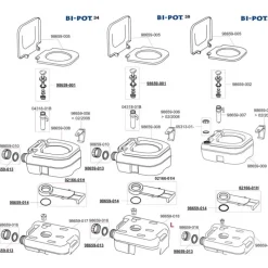 Sale Pièces détachées Bi-Pot Wc & Sanitaires·Pièces Détachées Wc