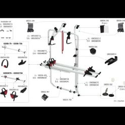 Hot Pièces détachées Carry-Bike VW T5 D / T6 D Porte Vélos·Pièce Détachée Porte-Vélos