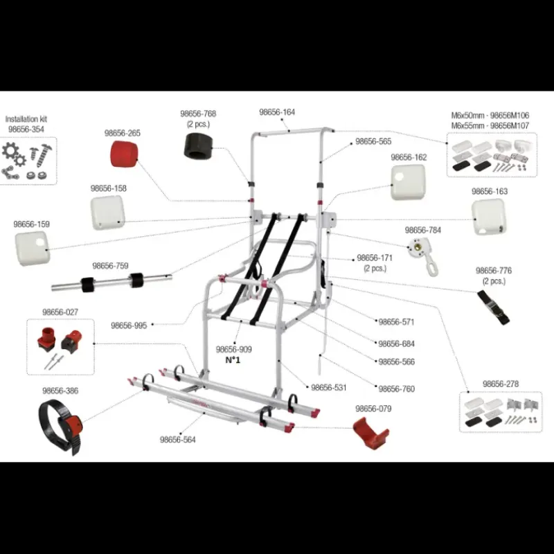 Hot Pièces détachées Carry-Bike Lift 77 Porte Vélos·Pièce Détachée Porte-Vélos