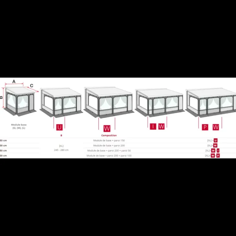 Best Privacy Room F80 L 275 cm XXL Store·Habillage, Paroi & Côté De Store