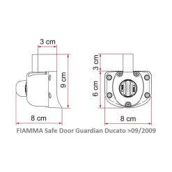 Discount Safe Door Guardian Ducato Fiat Ducato / Boxer / Jumper|Poignée, Verrou & Fermeture Extérieures·Fermeture Et Verrou Extérieur