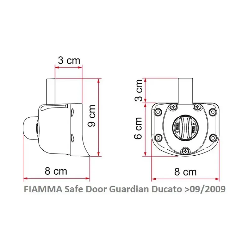 Discount Safe Door Guardian Ducato Fiat Ducato / Boxer / Jumper|Poignée, Verrou & Fermeture Extérieures·Fermeture Et Verrou Extérieur