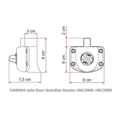 Discount Safe Door Guardian Ducato Fiat Ducato / Boxer / Jumper|Poignée, Verrou & Fermeture Extérieures·Fermeture Et Verrou Extérieur
