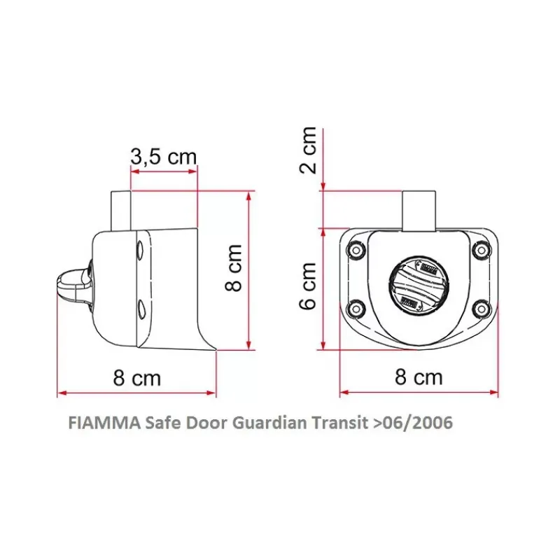 Clearance Safe Door Guardian Transit Ford Transit|Poignée, Verrou & Fermeture Extérieures·Fermeture Et Verrou Extérieur