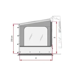 Side W Pro F40 van Store·Habillage, Paroi & Côté De Store