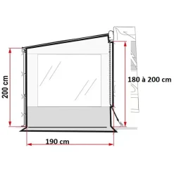 Outlet Side W Pro F45 VW T5/T6 Store·Habillage, Paroi & Côté De Store