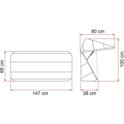 Ultra-Box 360 Tente De Toit, Barre De Toit, Coffre & Échelle·Coffre Arrière