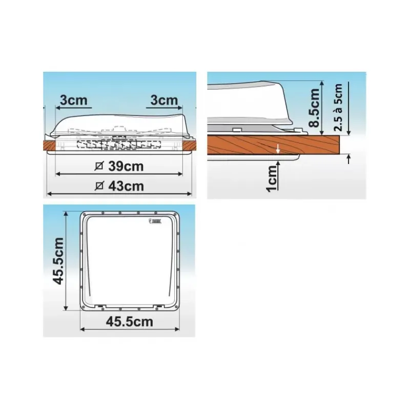 Outlet Vent Crystal Lanterneau·Lanterneau 40 X 40 Cm