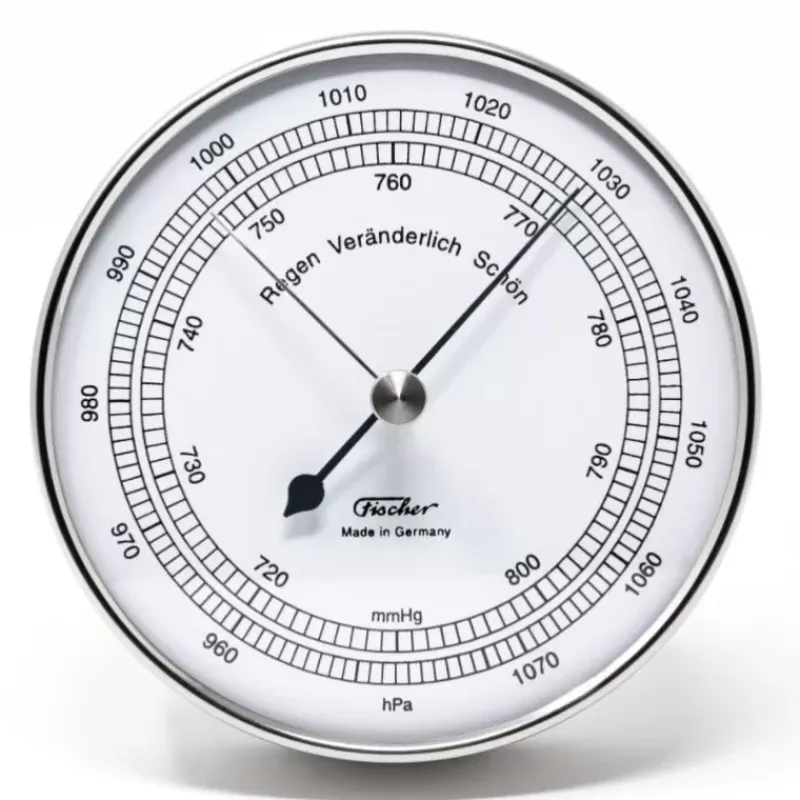 Baromètre 103 mm Inox 15.01 Instrument Météo·Baromètre, Thermomètre & Hygromètre
