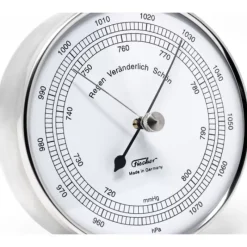 Baromètre 103 mm Inox 15.01 Instrument Météo·Baromètre, Thermomètre & Hygromètre