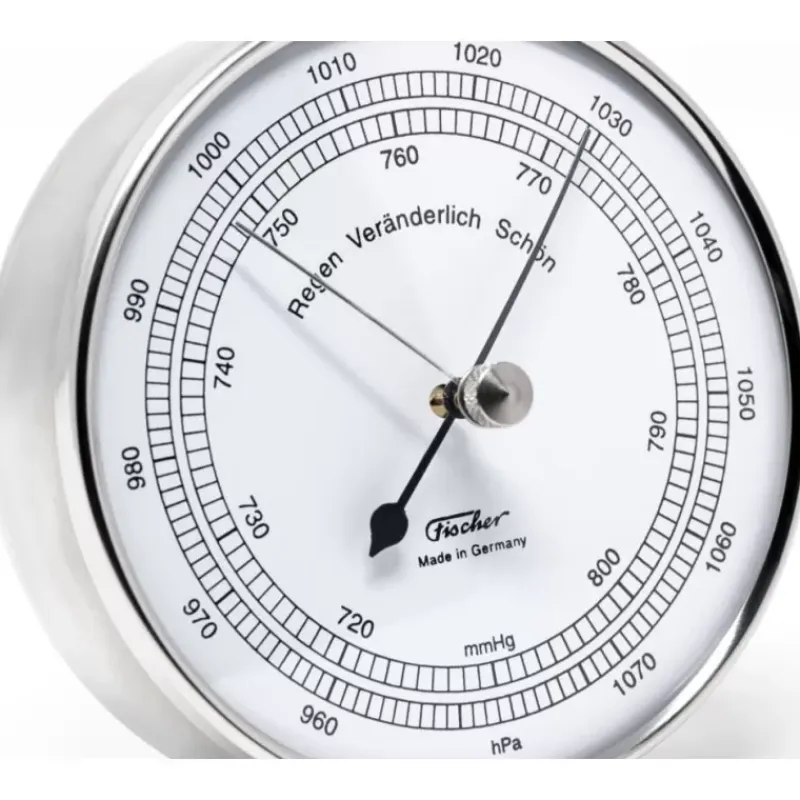 Baromètre 103 mm Inox 15.01 Instrument Météo·Baromètre, Thermomètre & Hygromètre