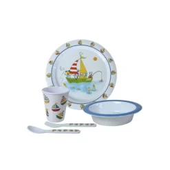 Set vaisselle enfant 5 pièces Bateau*FLAMEFIELD Online