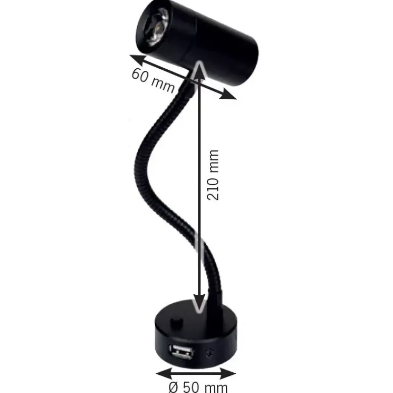 Outlet Flex D4 | Liseuse LED flexible 210 mm avec USB Eclairage & Lampe·Liseuses Flexible|Eclairage & Lampe·Liseuse Flexible