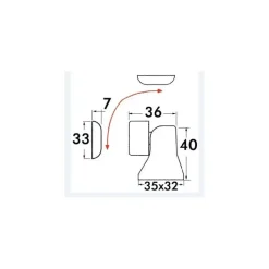Discount FS Bloc-porte magnétique orientable Ameublement & Quincaillerie Intérieure·Loqueteau & Arrêt De Porte|Quincaillerie Marine·Arrêt De Porte & Loqueteau