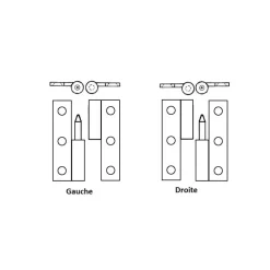 Outlet FS Charnière laiton 62 x 28 x 3,3 mm Ameublement & Quincaillerie Intérieure·Charnière De Porte & Meuble|Quincaillerie Marine·Charnière De Coffre, Porte & Meuble