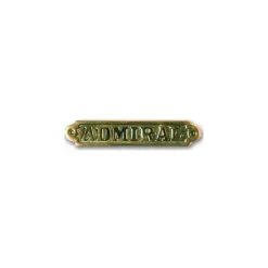 New FS Plaque laiton admiral Décoration Marine·Laiton & Bois