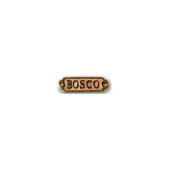 New FS Plaque laiton bosco Décoration Marine·Laiton & Bois