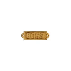 Outlet FS Plaque laiton boss Décoration Marine·Laiton & Bois