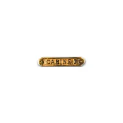 Online FS Plaque laiton cabine 1 Décoration Marine·Laiton & Bois