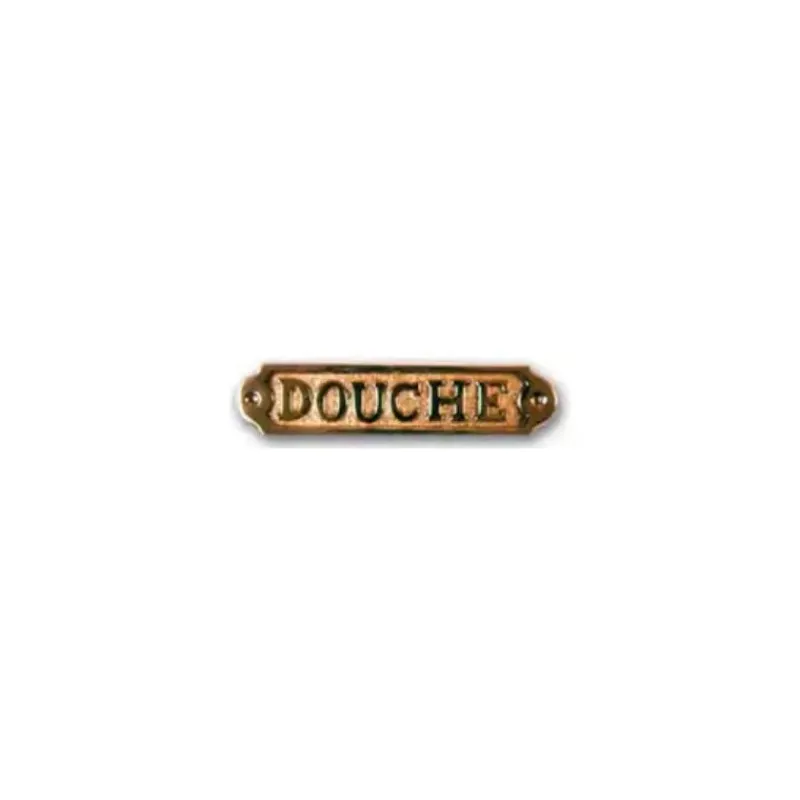 Clearance FS Plaque laiton douche Décoration Marine·Laiton & Bois