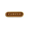 FS Plaque laiton et bois cabine*Foresti & Suardi Online