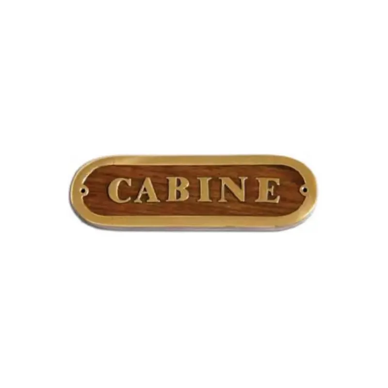 FS Plaque laiton et bois cabine*Foresti & Suardi Online