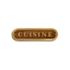 Outlet FS Plaque laiton et bois cuisine Décoration Marine·Laiton & Bois