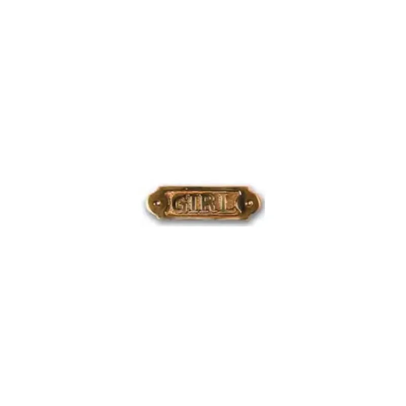 FS Plaque laiton girl*Foresti & Suardi Hot