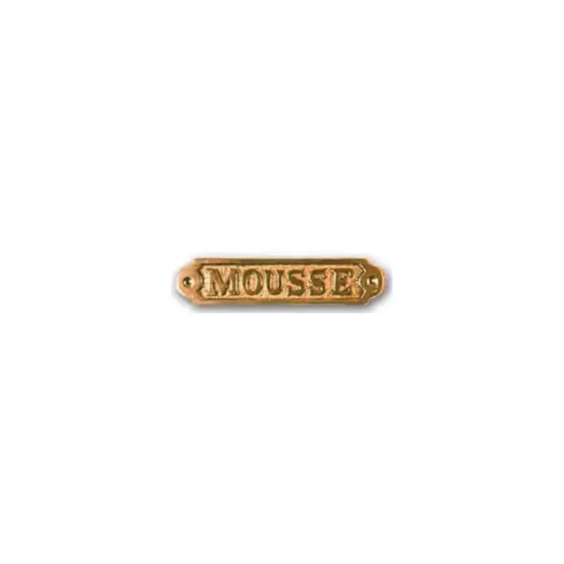 Clearance FS Plaque laiton mousse Décoration Marine·Laiton & Bois
