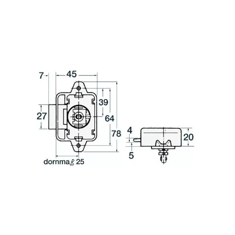 New FS Serrure poussoir grand modèle Ameublement & Quincaillerie Intérieure·Fermeture Et Verrou De Placard|Quincaillerie Marine·Serrure, Fermeture & Poignée