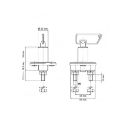 Online Coupe-batterie 100 A Distribution & Protection·Coupe-Circuit|Distribution & Protection·Coupe-Batterie & Commutateur