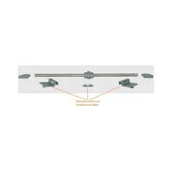 Discount Rail coulissant pour plateau de table Table & Pied·Support Plateau De Table|Equipement Intérieur·Système Pour Table Amovible