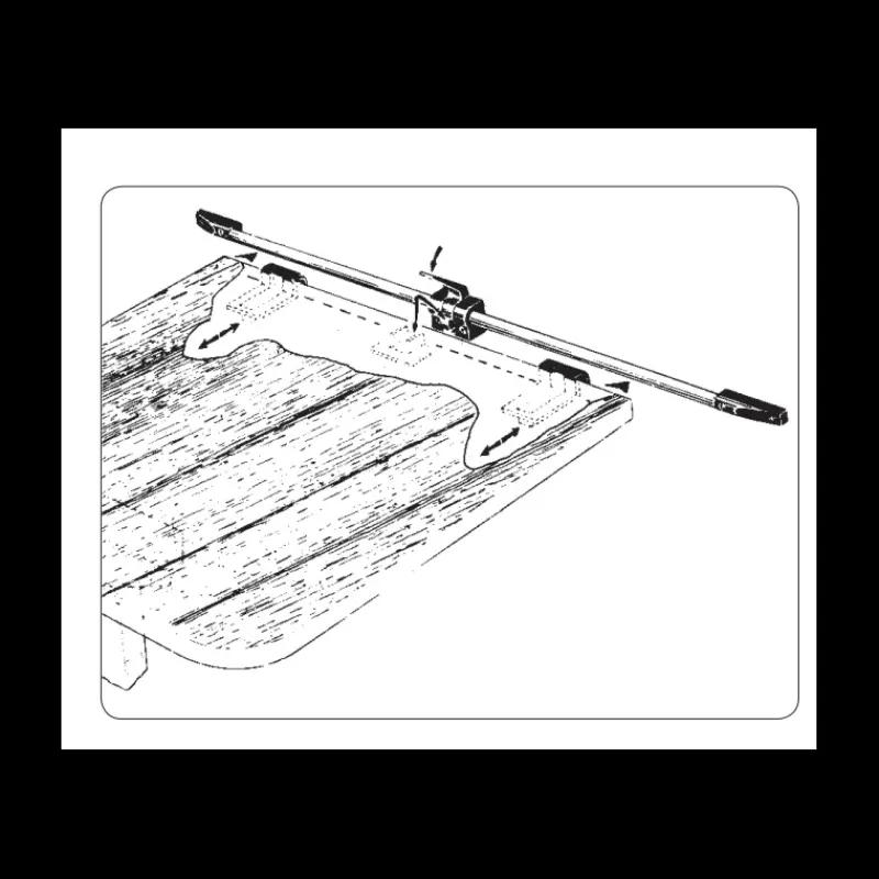 Discount Rail coulissant pour plateau de table Table & Pied·Support Plateau De Table|Equipement Intérieur·Système Pour Table Amovible
