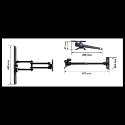 Support TV sur rail*Gestek Online