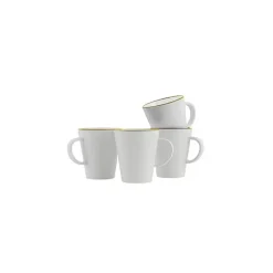 New Mugs Linea Line 4 pièces Cuisine & Vaisselle·Quart, Tasse, Bol & Verre|Ustensile De Cuisine & Vaisselle·Bol, Tasse & Verre