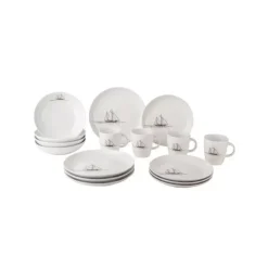 Set vaisselle 16 pièces Voilier*Gimex Discount