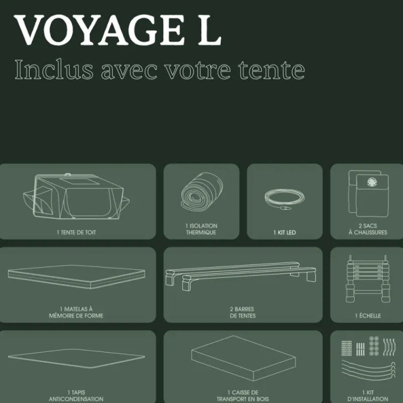 Best Voyage L Tente De Toit, Barre De Toit, Coffre & Échelle·Tente De Toit