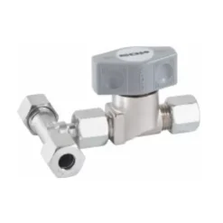 Vanne 3 voies en T RVS 8 mm*Gok New