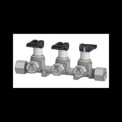 Clearance Vanne gaz à levier bicolore 3 voies | Court Equipement Gaz·Vanne Et Robinet Gaz|Equipement Gaz·Vanne Et Robinet Gaz