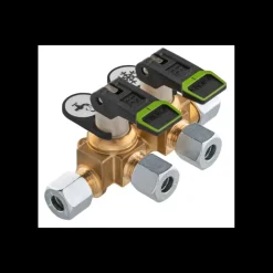 Vanne gaz à levier bicolore 2 voies | Court Equipement Gaz·Vanne Et Robinet Gaz|Equipement Gaz·Vanne Et Robinet Gaz