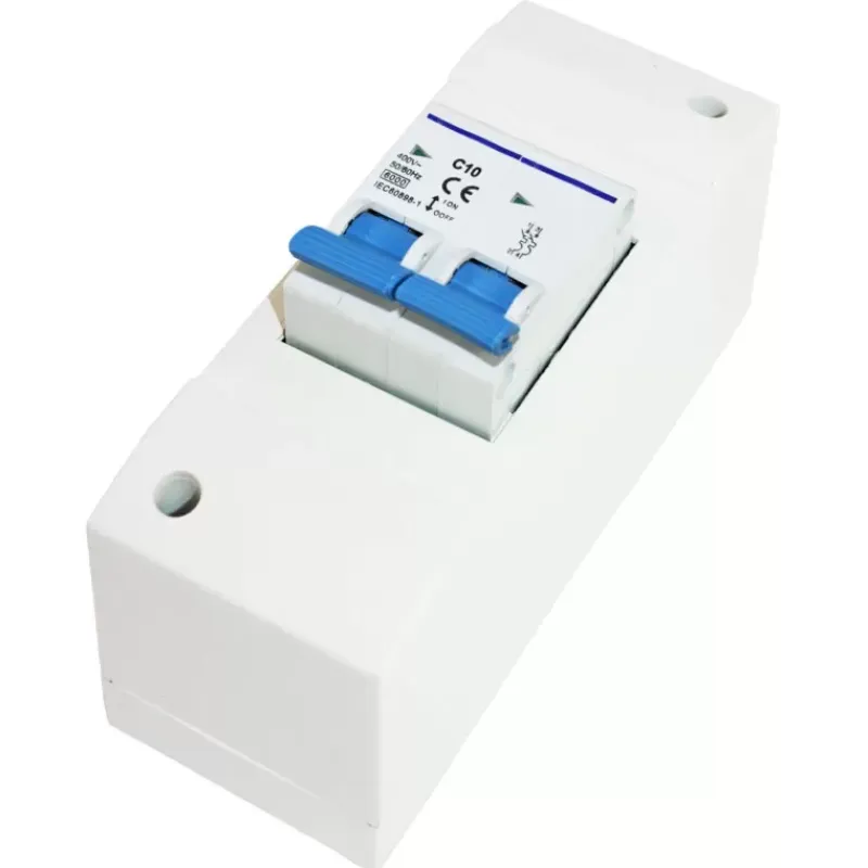 Outlet Coffret électrique | 2 disjoncteurs 10 A Distribution & Protection·Protection, Coffret Et Disjoncteur Ac|Distribution & Protection·Coffret , Protection Et Disjoncteur Ac